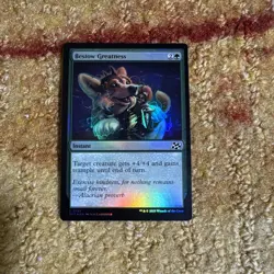 Magic The Gathering Bestow Greatness Foil Card # 155 Common Aetherdrift MTG - Image 1