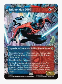 Spider-Man 2099 (Borderless) | MTG Marvel SPM | Rare | Izzet Double Strike | NM - Image 1