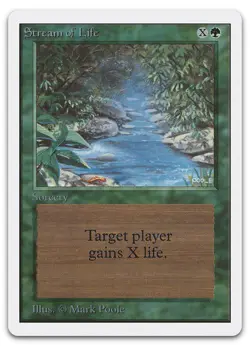 Stream of Life (LP) Unlimited Edition 2ED Magic MTG - Image 1