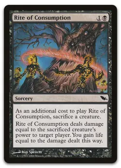 Rite of Consumption #76 (LP) Shadowmoor SHM Magic MTG - Image 1