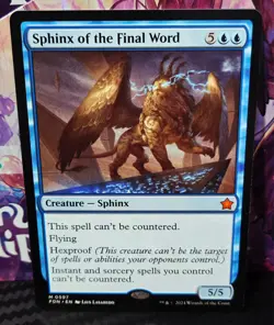 magic the gathering - Sphinx of the Final Word - Creature - Mythic - Blue - Image 1