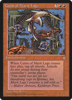 Curse of Marit Lage (HP) Ice Age ICE Magic MTG - Image 1