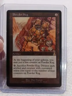 Powder Keg Urza's Destiny LP 136 MTG Magic the Gathering Rare Artifact Read Info - Image 1