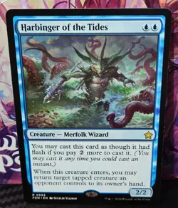 magic the gathering - Harbringer of the Tides - Creature - Merfolk Wizard - Rare - Image 1
