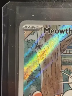 Pokemon Meowth Me02: Phantasmal Flames Illustration Rare 106/094 Holo Basic 2025 - Image 3