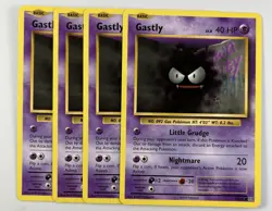 Gastly 47/108 (4X) Playset Lot Pokemon XY Evolutions Common Psychic TCG 2016 - Image 1