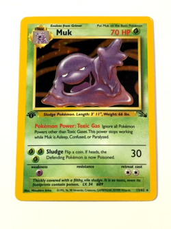 MUK 13/62 - POKEMON FOSSIL - HOLO RARE - LP/MP - FIRST 1ST EDITION CARD - Image 1