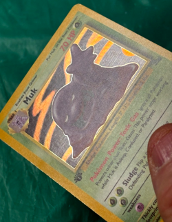 MUK 13/62 - POKEMON FOSSIL - HOLO RARE - LP/MP - FIRST 1ST EDITION CARD - Image 3