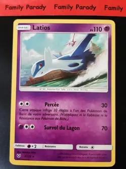 Latios Holo 110HP 41/73 Pokemon Card Rare SL 3.5 Shining Legends Fr - Image 1