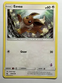 Eevee - 49/68 (Mewtwo Stamped) Battle Academy 049/068 LP-NM Pokemon Card - Image 1