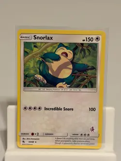 Snorlax 50 LIGHTLY PLAYED Hidden Fates 68 Pokemon - Image 2