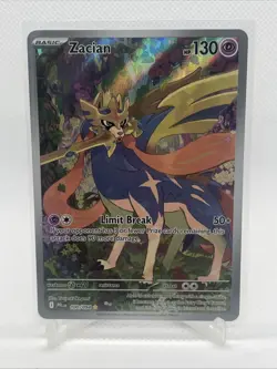 Pokemon TCG Zacian Full Art Ultra Rare Holo Card 100/94 Phantasmal Flames - Image 1