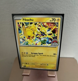 Pikachu - 2025 Worlds Celebratory Pikachu Promo Card - NEW FROM Pokemon Center - Image 1
