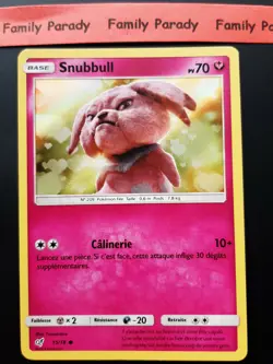 Snubbull Holo 70 HP 15/18 Pokemon Card Promo Detective Pikachu New French - Image 1