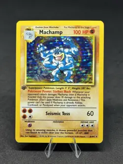 Pokemon TCG Machamp Base Set 8/102 Holo Unlimited Holo Rare - Image 1