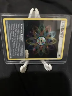 Pokemon Card Rainbow Energy 81/92 Reverse Holo LP Plus Hard Case - Image 3