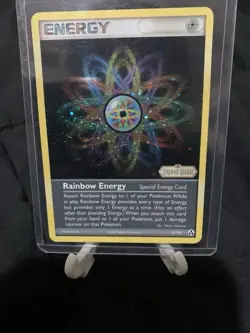 Pokemon Card Rainbow Energy 81/92 Reverse Holo LP Plus Hard Case - Image 4