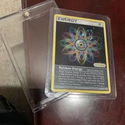 Pokemon Card Rainbow Energy 81/92 Reverse Holo LP Plus Hard Case - Image 5