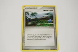 WINDSTORM 85/100 Non-Holo 2006 Crystal Guardians Pokemon Trainer Card - NM - Image 1