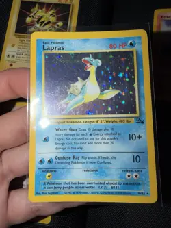 Lapras 10/62 Holo Rare Fossil Pokemon TCG Lightly Played LP Clean - Image 1