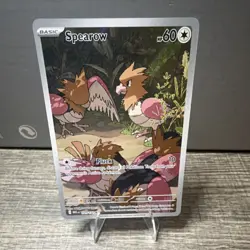 Pokemon Spearow Illustration Rare Me01: Mega Evolution Holo 151/132 60 HP Basic - Image 1