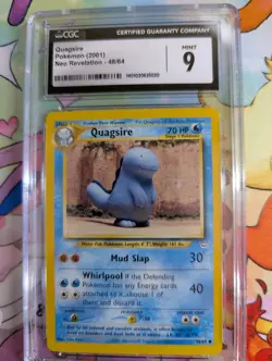 Quagsire 48/64 Pokemon Neo Revelation CGC 9 Vintage 2001 - Image 1