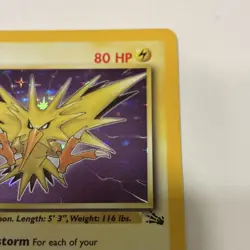 Pokemon 2 Card Lot Zapdos Holo Rare 1st Edition 15/62 & Non Holo 30/62 READ DESC - Image 5