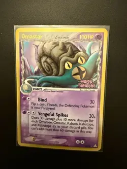 Omastar 13/110 EX Holon Phantoms Reverse Holo Rare Pokemon Card Stamped LP+ - Image 3