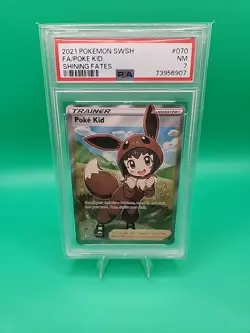 Pokemon TCG 2021 Ultra Rare Full Art Holo Poke Kid 070/072 Shining Fates - Image 1