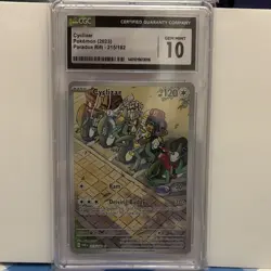 Pokemon Cyclizar 215/182 Illustration Rare Full Art Holo SV04 Paradox Rift Card - Image 1