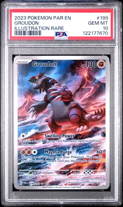 Groudon #199 2023 Pokemon Par En-Paradox Rift PSA 10 250001 - Image 1