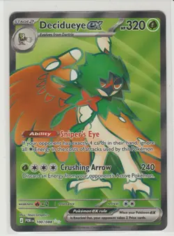 Decidueye ex - Ultra Rare Pokemon Card POR 100/088 - Image 1