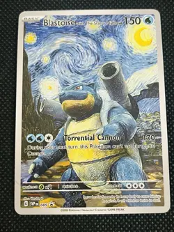 Blastoise Van Gogh ACG Display Card Pokemon Japanese - Image 1