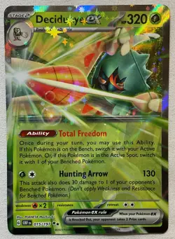 Decidueye EX Holo Ultra Rare Full Art 015/197 NM/M Pokemon TCG - Image 1