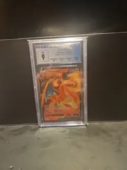 Pokemon TCG Charizard v Crown Zenith Cgc Mint 9 - Image 1