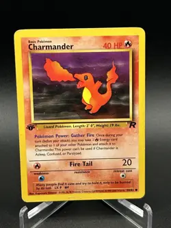Pokemon TCG Charmander 50/82 Team Rocket Set 1st Edition Vintage - Image 1