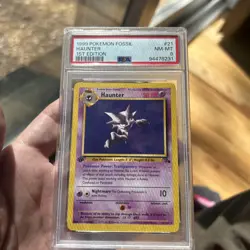 1999 Pokemon Fossil Haunter Holo #6 1st Edition PSA 8 WOTC Vintage - Image 1