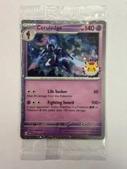 Ceruledge 040/091 Pokemon Day 2024 Stamped Promo SEALED - Image 1