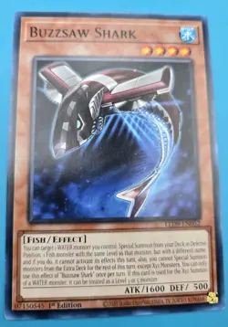 Buzzsaw Shark LED9-EN052 Yu-Gi-Oh! Card 1st Edition NM - Image 1