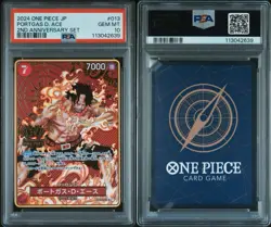 2024 One Piece Japanese 2nd Anniversary Set #013 PORTGAS D. Ace PSA 10 - Image 2
