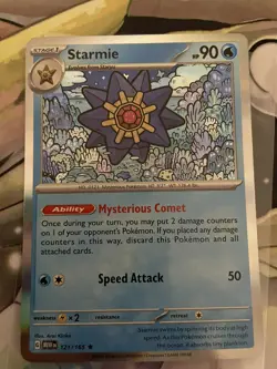 Starmie 121/165 Holo NM - 151 Scarlet Violet Pokemon Card - Image 1