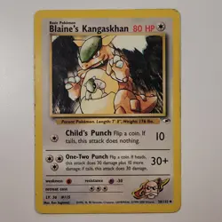 Blaine's Kangaskhan 36/132 Gym Heroes unlimited Pokemon TCG Card - Image 1