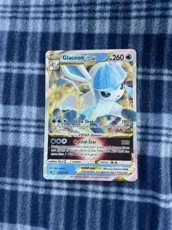 Pokemon TCG Holo Jumbo Card Glaceon VSTAR SWSH197 Black Star Promo Oversized - Image 1