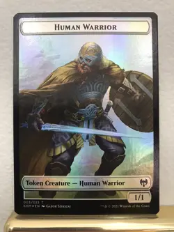 Tyvar Kell / Human Warrior Foil Emblem Token MTG Magic Card NM Kaldheim KHM - Image 2