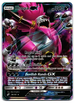 Hoopa GX 96/181 - Team Up Rare GX Pokemon TCG Holo - NM Card - Image 1