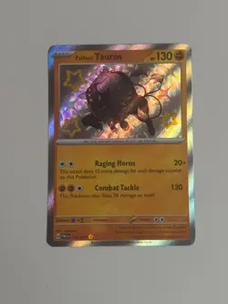 Paldean Tauros 172/091 Paldean Fates Baby Shiny NM Pokemon Card - Image 1
