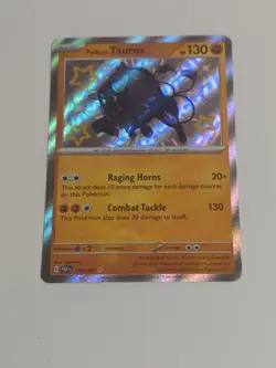 Paldean Tauros 172/091 Paldean Fates Baby Shiny NM Pokemon Card - Image 2