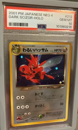 Pokemon Card Japanese Holo Dark Scizor No. 212 PSA 10 GEM MINT Neo 4 Destiny - Image 3