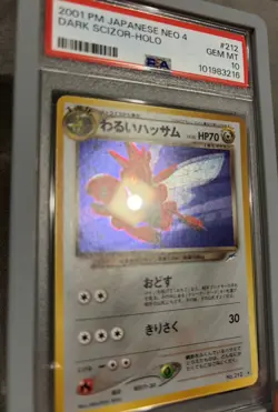 Pokemon Card Japanese Holo Dark Scizor No. 212 PSA 10 GEM MINT Neo 4 Destiny - Image 4