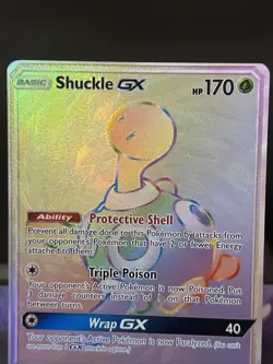 Pokemon Card Shuckle GX 215/214 Hyper Rare Lost Thunder Light Play - Image 2